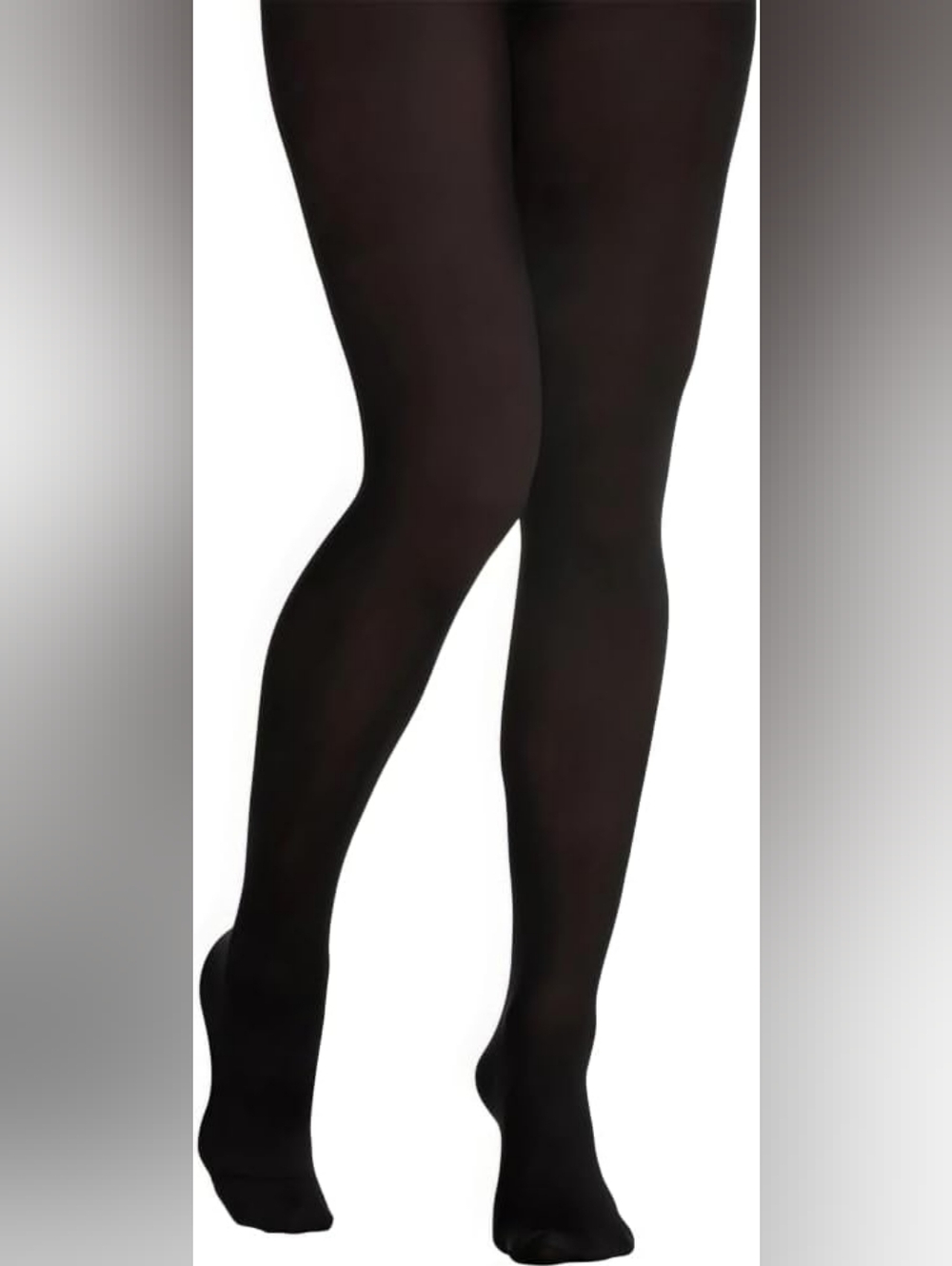 Amscan Black Opaque Tights - 1 Pair